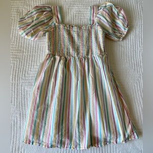 GAP Girls’ Puffed Sleeve Smocked Dress S 6/7